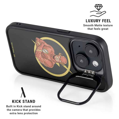 DC Comics The Flash Folded Arms Pose iPhone 15 Kickstand Case